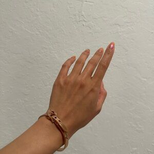 Juicy couture rose gold belt bangle bracelet